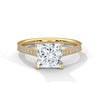 “Celeste Ring—princess-cut diamond brilliance, pavé-band sparkle, and modern geometric elegance crafted to symbolize timeless love, radiant beauty, and unforgettable moments.”