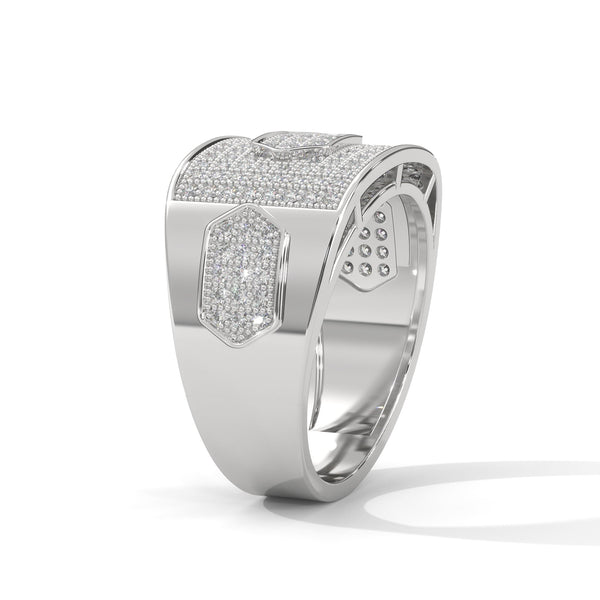 "Experience unmatched brilliance with this white gold diamond ring, crafted for luxury lovers seeking timeless sparkle, bold elegance, and premium craftsmanship."