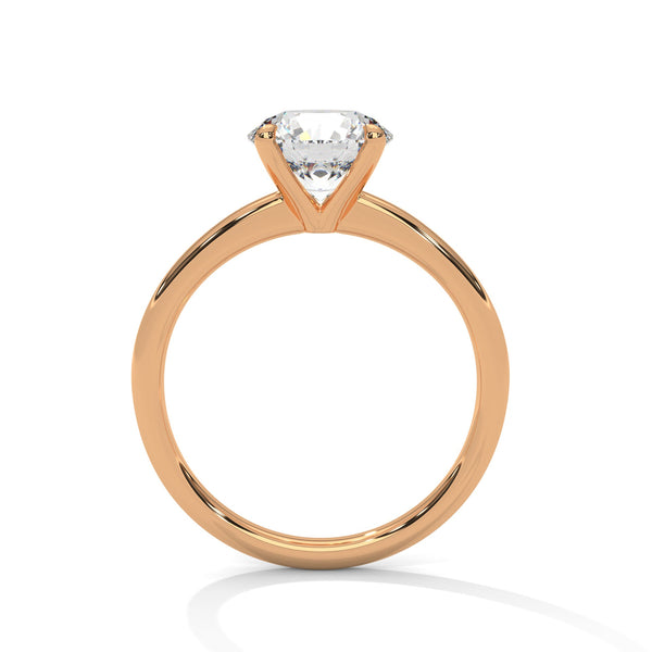 “Celeste Ring—round brilliant diamond sparkle, secure six-prong solitaire elegance, and timeless white-gold beauty crafted to symbolize enduring love and classic sophistication.”