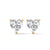 Heart-Shaped Lab Grown Diamond Gold Earrings
