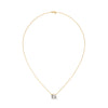 Pure Brilliance Round Lab Grown Diamond Gold Pendant Chain