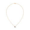 Pure Brilliance Round Lab Grown Diamond Gold Pendant Chain