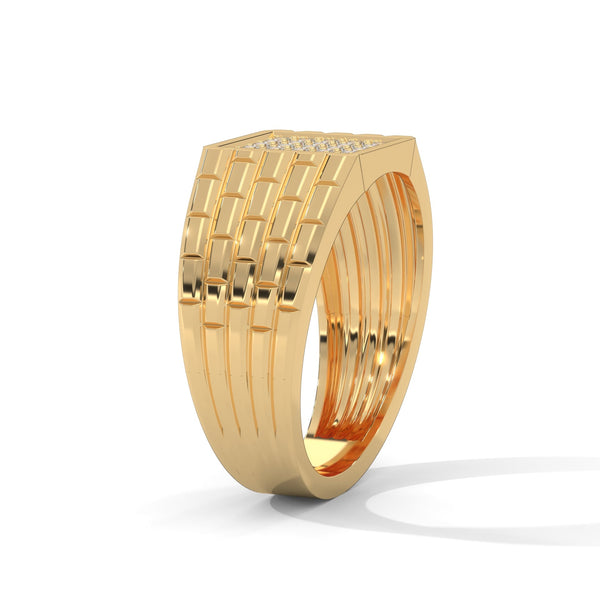 A bold gold men’s diamond ring designed for timeless style, unmatched brilliance, and everyday luxury that elevates your signature look effortlessly.