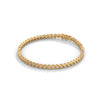 A luxurious fashion bracelet featuring 56 marquise-shaped diamonds, totaling 17.80 carats. With a 7-inch length, it combines striking brilliance with an elegant design, perfect for making a statement.