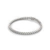 A luxurious fashion bracelet featuring 56 marquise-shaped diamonds, totaling 17.80 carats. With a 7-inch length, it combines striking brilliance with an elegant design, perfect for making a statement.