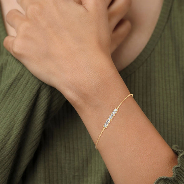 This exquisite tennis bracelet features 28 round-shaped diamonds, totaling 10.07 carats. Its 7.50-inch length offers a perfect fit, creating a timeless piece that radiates sophistication and brilliance.