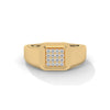 "Discover timeless luxury with this gold square diamond ring, crafted for bold elegance, everyday sophistication, and unmatched masculine brilliance."