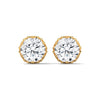 Vintage Filigree Lab Grown Diamond Gold Earrings