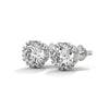 Vintage Filigree Lab Grown Diamond Gold Earrings