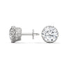 Vintage Filigree Lab Grown Diamond Gold Earrings