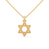 Celestial Shine: Star Shaped Lab Grown Diamond Gold Pendant Chain