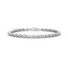 This luxurious tennis bracelet features 40 emerald-shaped diamonds, totaling 14.55 carats. With a 7-inch length, it offers an elegant, timeless design that adds exceptional brilliance to any occasion.