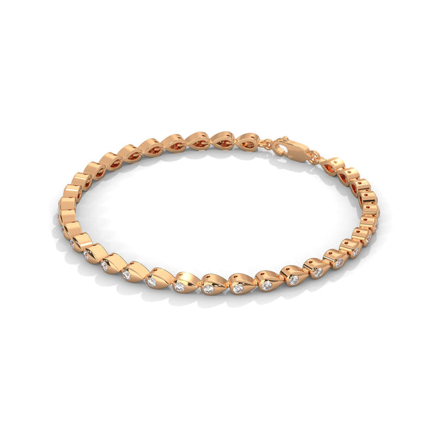 This luxurious tennis bracelet features 40 emerald-shaped diamonds, totaling 14.55 carats. With a 7-inch length, it offers an elegant, timeless design that adds exceptional brilliance to any occasion.