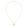 Celestial Shine: Star Shaped Lab Grown Diamond Gold Pendant Chain
