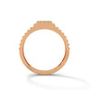 “Bold gold men’s diamond ring showcasing a sleek grooved band and radiant square diamond cluster, crafted for luxury, style, and everyday elegance.”