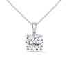 Pure Radiance Round Lab Grown Diamond Gold Pendant Chain