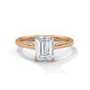 Emerald Cut Lab Grown Diamond Gold Ring