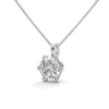 Timeless Sparkle Round Lab Grown Diamond Gold Pendant Chain