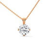 Radiant Allure Oval Lab Grown Diamond Gold Pendant Chain