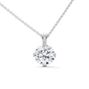 Radiant Allure Oval Lab Grown Diamond Gold Pendant Chain