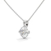 Radiant Allure Oval Lab Grown Diamond Gold Pendant Chain