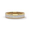Princess Cut lab grown Diamond Channel Ring
