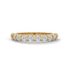 Eternity gold ring Designed with a continuous row of round-cut lab-grown diamonds