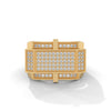 "Experience bold luxury with this statement diamond ring, expertly crafted in gold to deliver unmatched brilliance, sophistication, and modern masculine elegance."