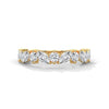 Radiant Harmony: Marquise & Round Lab Grown Diamond Gold Ring
