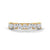 Radiant Harmony: Marquise & Round Lab Grown Diamond Gold Ring