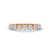 Classic Radiance: Lab Grown Diamond Half Eternity Gold Ring