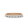 BRILLIANT CUT ROUND LAB GROWN DIAMOND SEMI ETERNITY SLEEK BAND