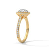 “Dazzling round halo engagement ring with pavédiamonds, premium white gold design, and brilliant sparkle—crafted for timeless luxury and unforgettable proposals.”