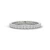 wedding gold ring with set diamond encircle the entire ring