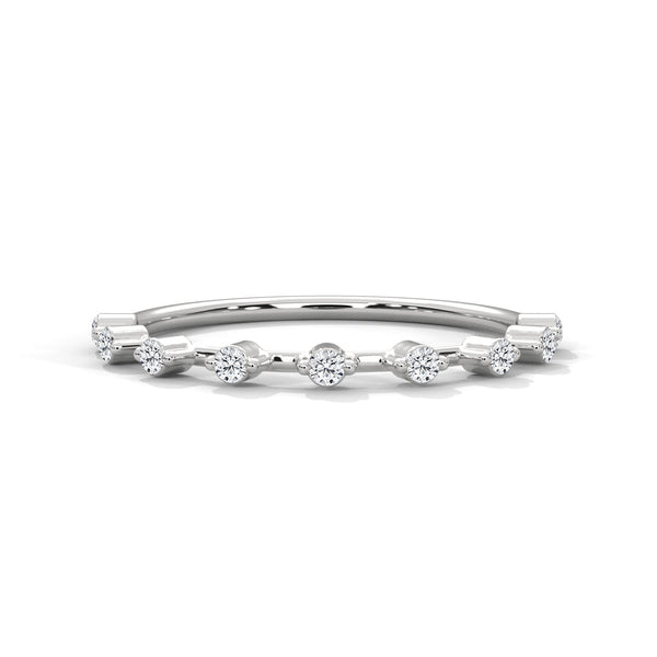 Lab Grown Diamond Minimal Gold Band