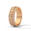Regal Brilliance parallel rows of pave-set lab grown diamonds band