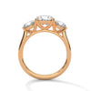 Classic Round Cut Lab Grown Diamond Gold Solitaire Ring