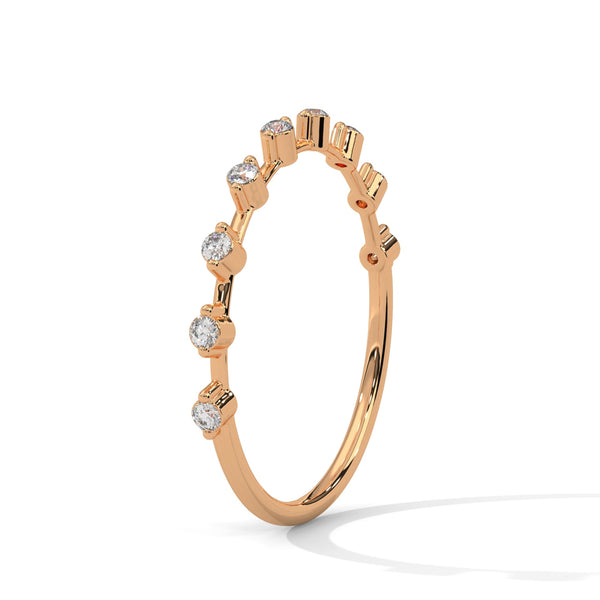 Lab Grown Diamond Minimal Gold Band
