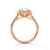 “Dazzling round halo engagement ring with pavédiamonds, premium white gold design, and brilliant sparkle—crafted for timeless luxury and unforgettable proposals.”
