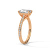 Radiant Cut Lab Grown Diamond Gold Ring