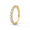 half eternity round cut lab grown diamond ring