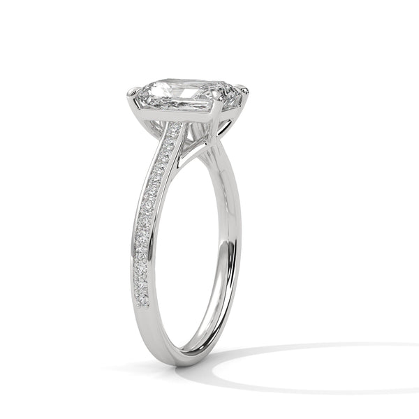 Radiant Cut Lab Grown Diamond Gold Ring
