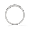 UNIQUE CURVED ROUND CUT EXQUISITE LAB GROWN DIAMOND RING