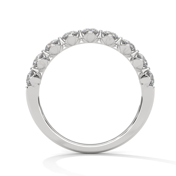 Classic Radiance: Lab Grown Diamond Half Eternity Gold Ring