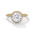 Round Lab Grown Diamond Gold Ring Pave Perfection in a Timeless Halo Design