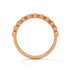 Radiant Circles: Lab Grown Diamond Bezel Set Gold Ring