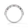 Half eternity wedding band with Marquise and Round cut lab grown Diamond for