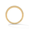 baguette-cut and round cut lab grown Diamond Double Halo Gold Band