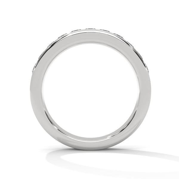 Princess Cut lab grown Diamond Channel Ring