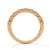 Classic Radiance: Lab Grown Diamond Half Eternity Gold Ring